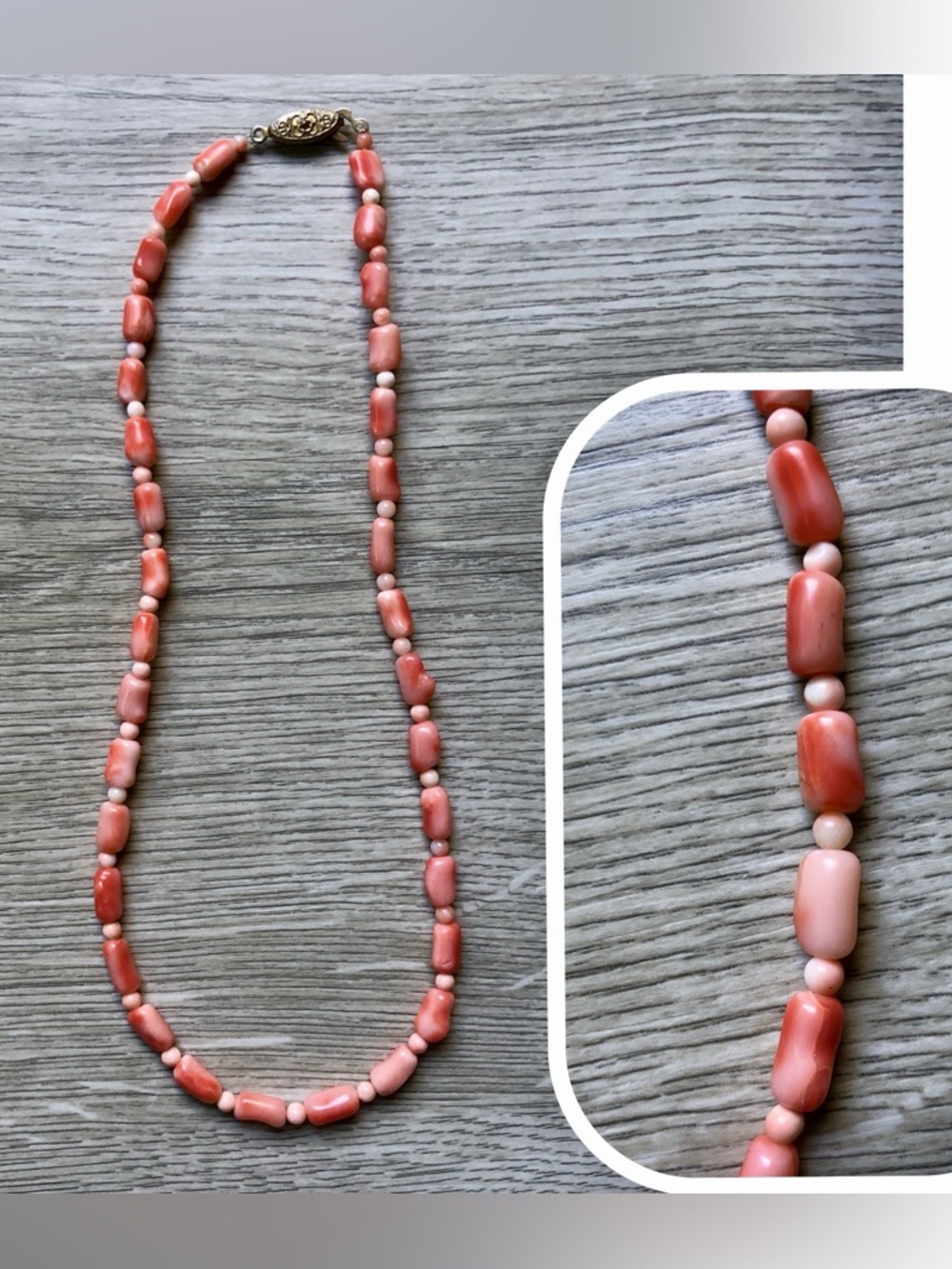 Gorgeous Vintage Coral Necklace Natural Rare